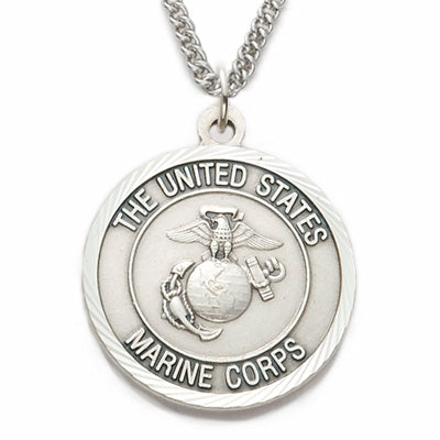 St. Michael Sterling Silver Marine Medal