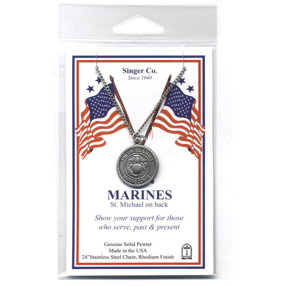St. Michael Pewter Marines Medal