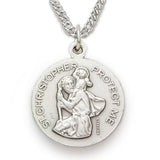 St. Christopher Football Sterling Silver Medal