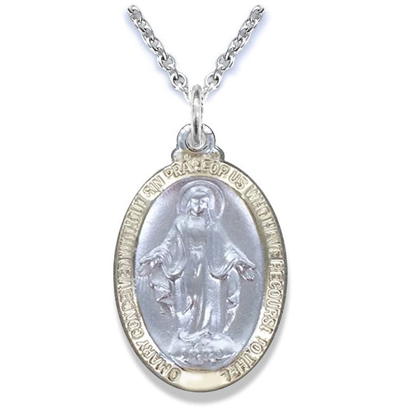 Small Two Tone Miraculous Medal