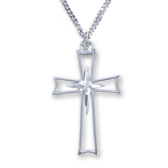 Silver Pierced Cross