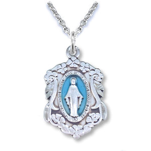 Floral Boarder Miraculous Medal
