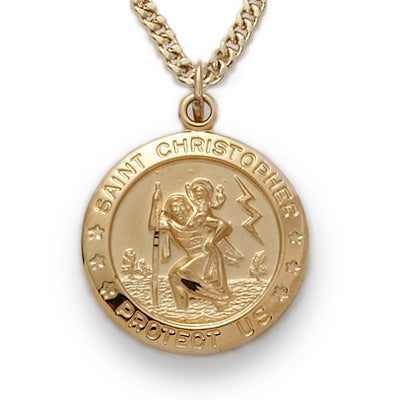 Round St. Christopher Medal