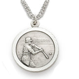 St. Christopher Baseball Sterling Silver Medal