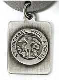 St. Michael Pewter Navy Dog Tag Necklace