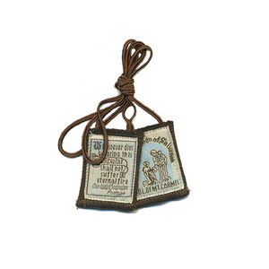 Mt. Carmel Brown Scapular with a Brown Cord