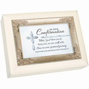 On Your Confirmation Ivory Music Box