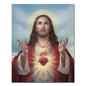 Sacred Heart of Jesus 8x10 Carded Print