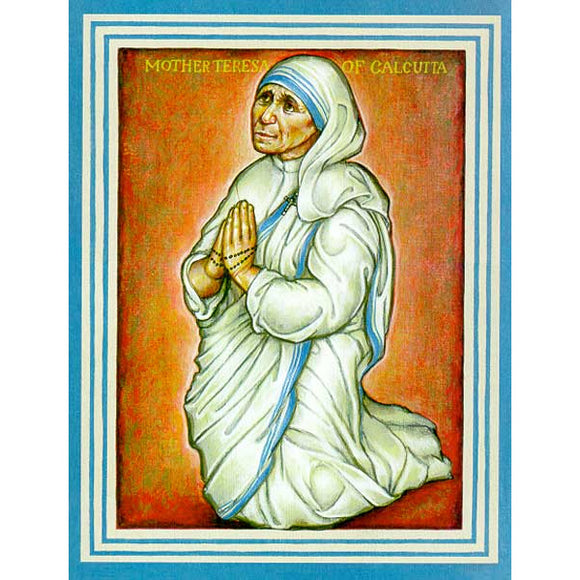Mother Teresa Icon on Wood