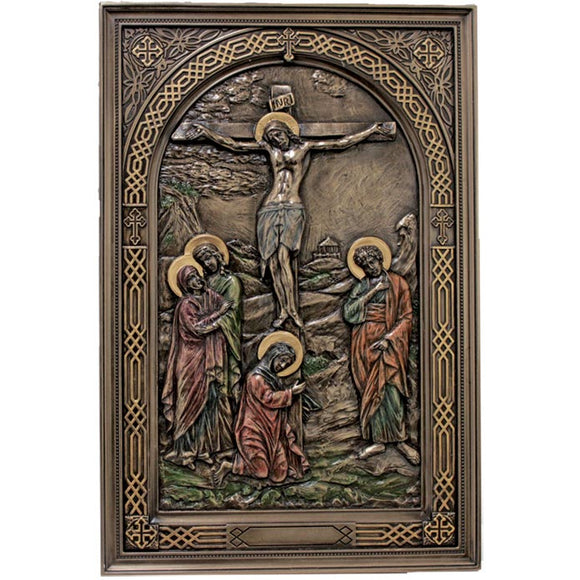 Bronze Crucifixion Plaque
