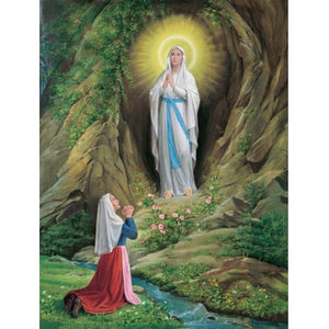 Our Lady of Lourdes 8x10 Carded Print