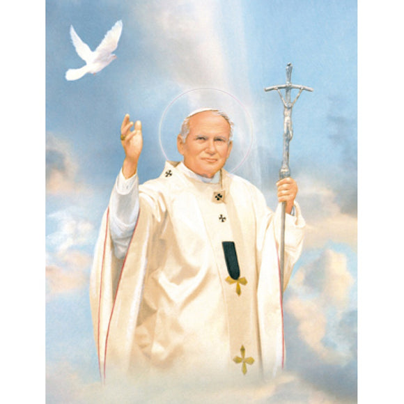 St. Pope John Paul II 8x10 Carded Print