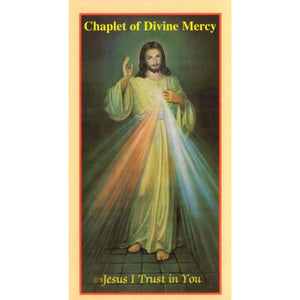 The Chaplet of Divine Mercy Prayercard - Small Size