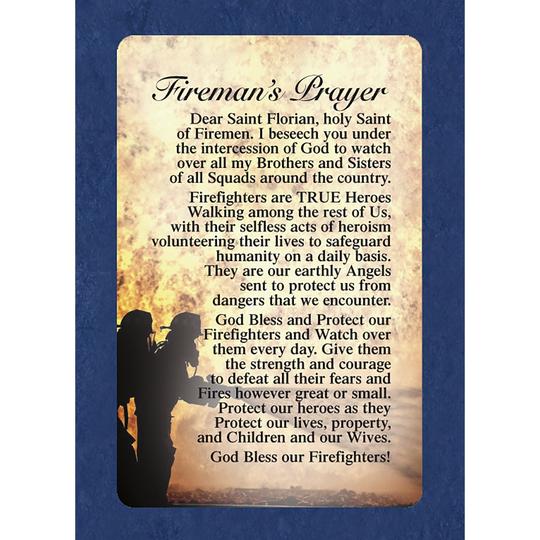 Fireman's Prayer Card