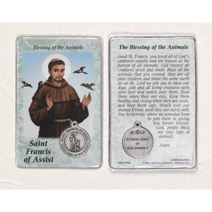 St. Francis Healing Prayercard with Medal