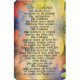 De Colores Prayercard