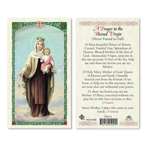 Prayer to Our Lady Of Mount Carmel