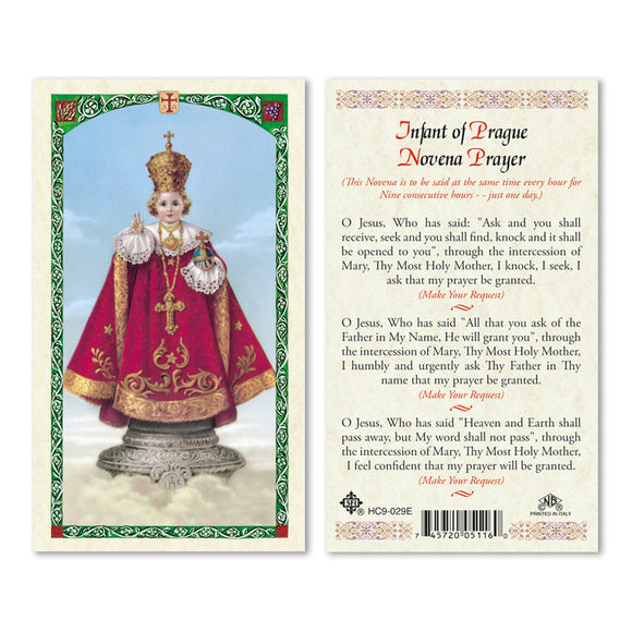 Infant Of Prague Novena Prayer - English