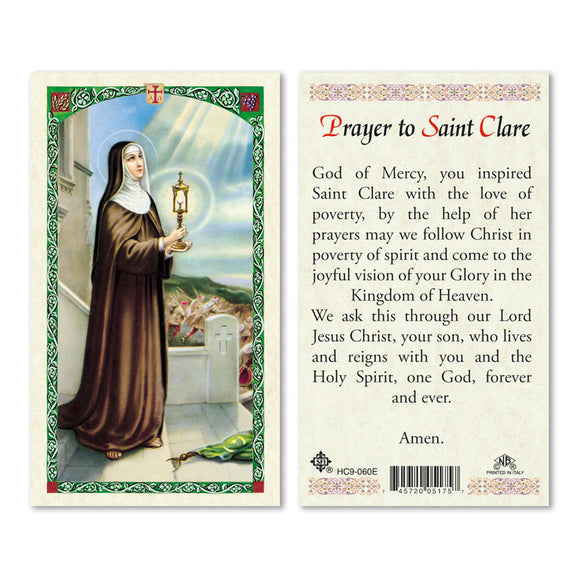 Prayer to Saint Clare