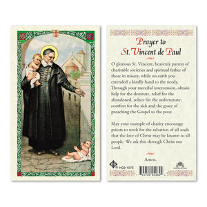 Prayer to St Vincent de Paul - English