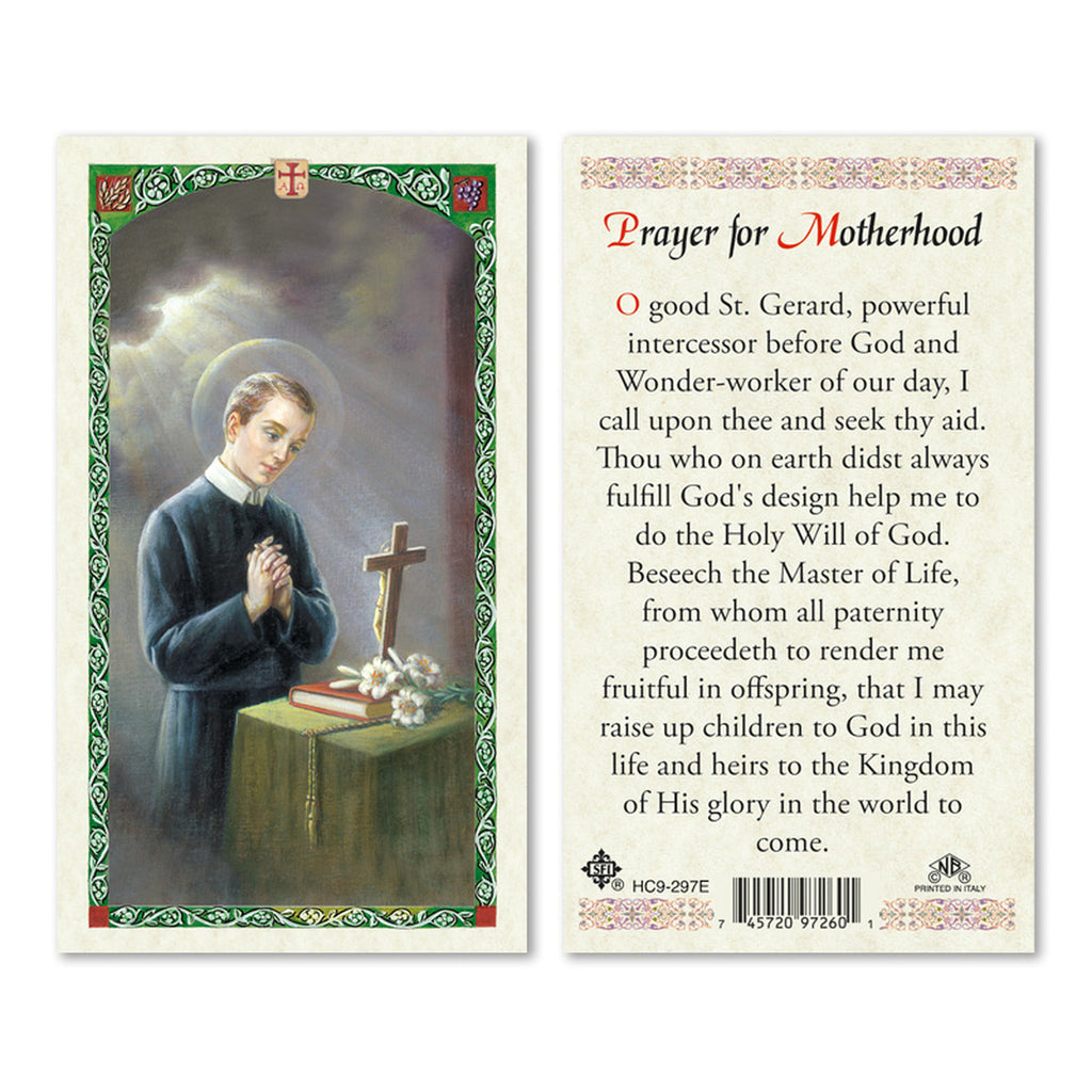 St Gerard Majella Prayer For Motherhood The Catholic Gift Store