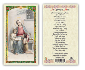 An Offering to Mary Prayercard