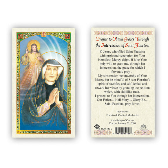 Prayer to Obtain Graces Through the Intercession of Saint Faustina
