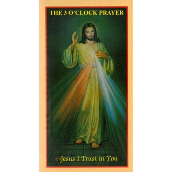 The 3 O'Clock Prayer - Alternate Prayer Card