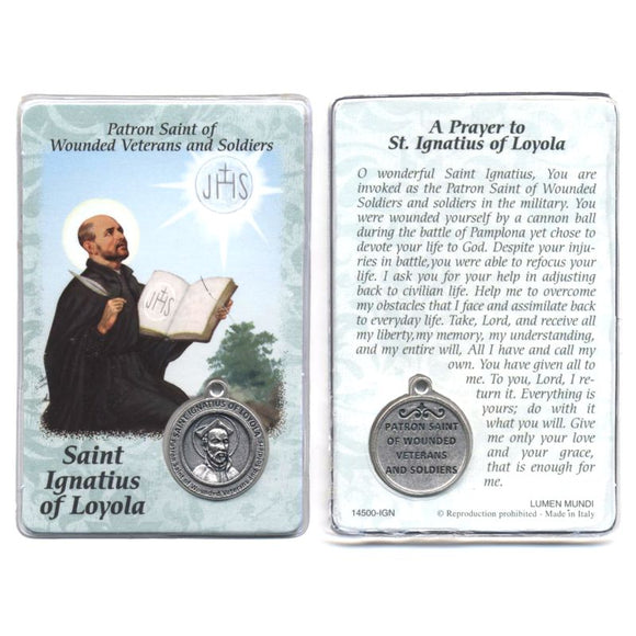 St. Ignatius of Loyola Medal Prayercard