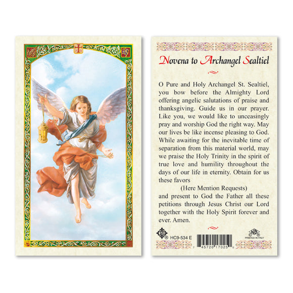 Archangel Sealtiel Prayer Card