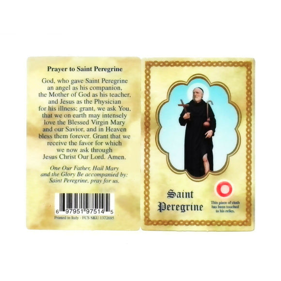 St. Peregrine Relic Card