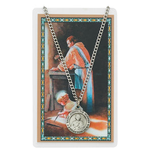 St. Joseph the Worker Pewter Medal and Prayer Card