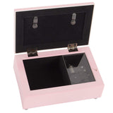 Pink Jeweled Baptism Music Box