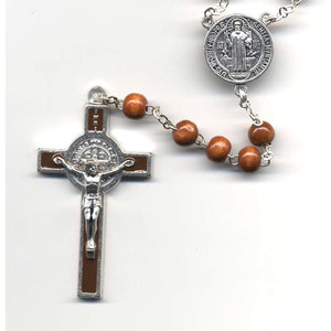 Light Brown St. Benedict Rosary