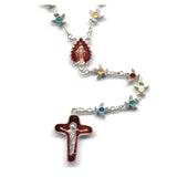 Medjugorje Holy Spirit Rosary with Multi-Colored Enamel