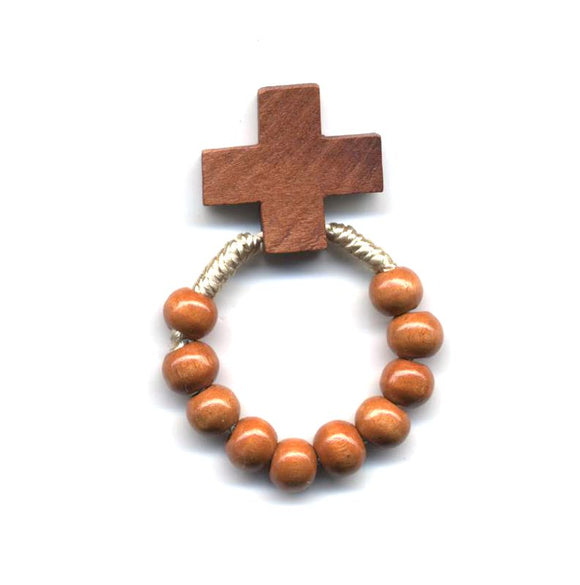 Large Cord Wooden Rosary Ring