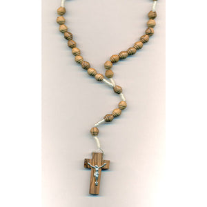 Spiral Bead Olive Wood Rosary