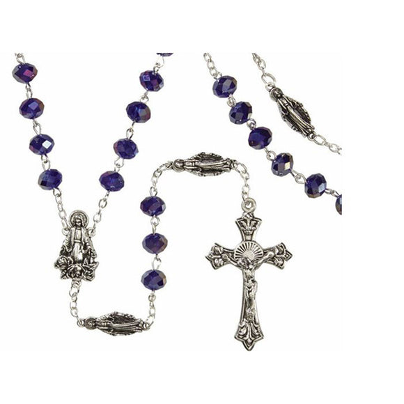 Sapphire Blue Marian Rosary
