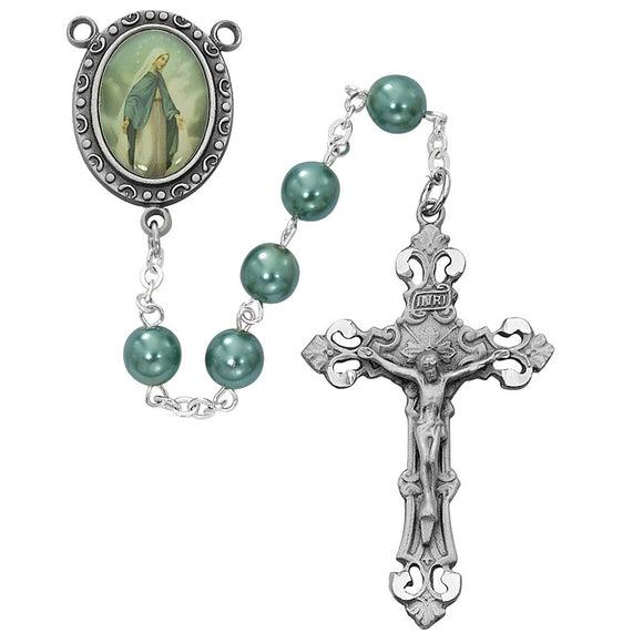 Teal Our Lady of Grace Rosary