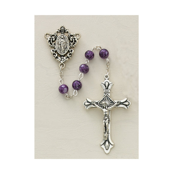 Purple Speckle Rosary