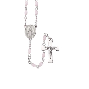 Light Purple Stainless Steel Rosary