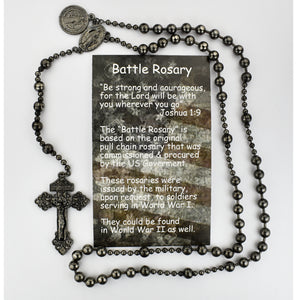 Gunmetal Battle Rosary