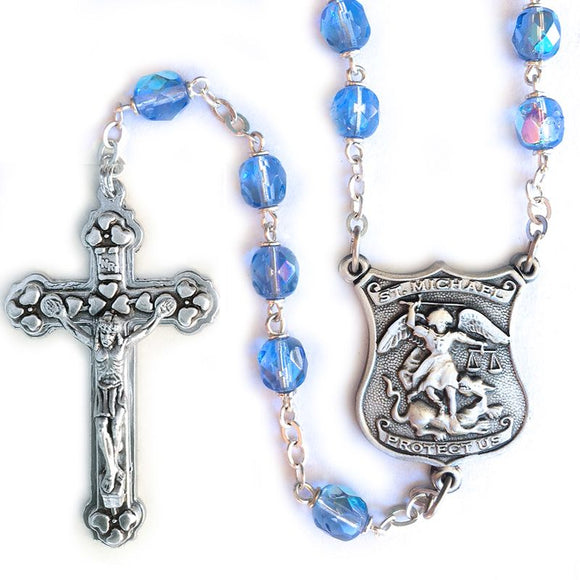 Sapphire Crystal Police Rosary