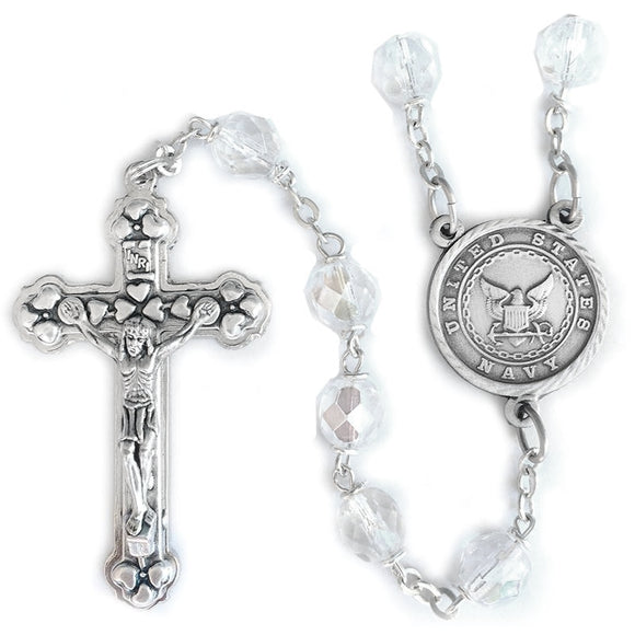 Crystal Navy Rosary