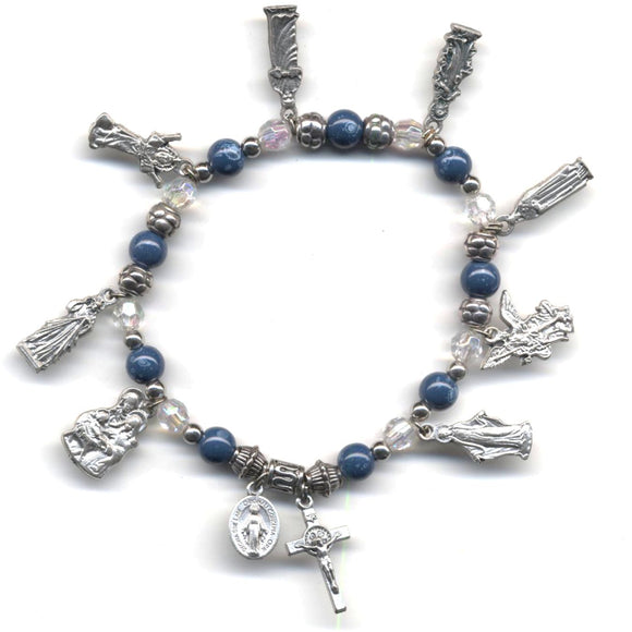 Assorted Saints Charm Bracelet