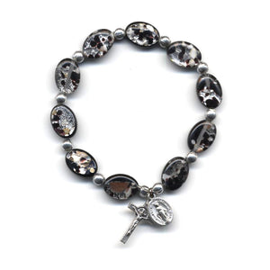 Black Murano Rosary Bracelet