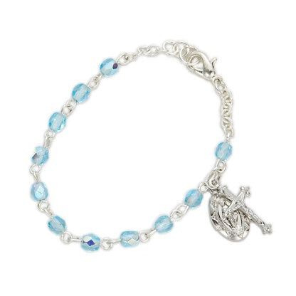 Pale Aquamarine Bracelet, March Birthstone nft – Dainty Rocks Jewellery