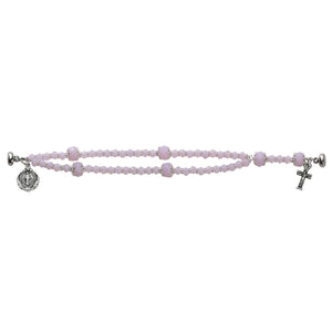 Pink Magnetic Rosary Bracelet
