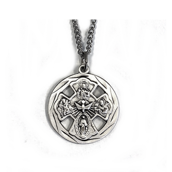 5-Way Round Sterling Silver Medal