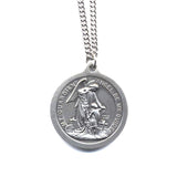 St. Michael/Guardian Angel Pewter Medal